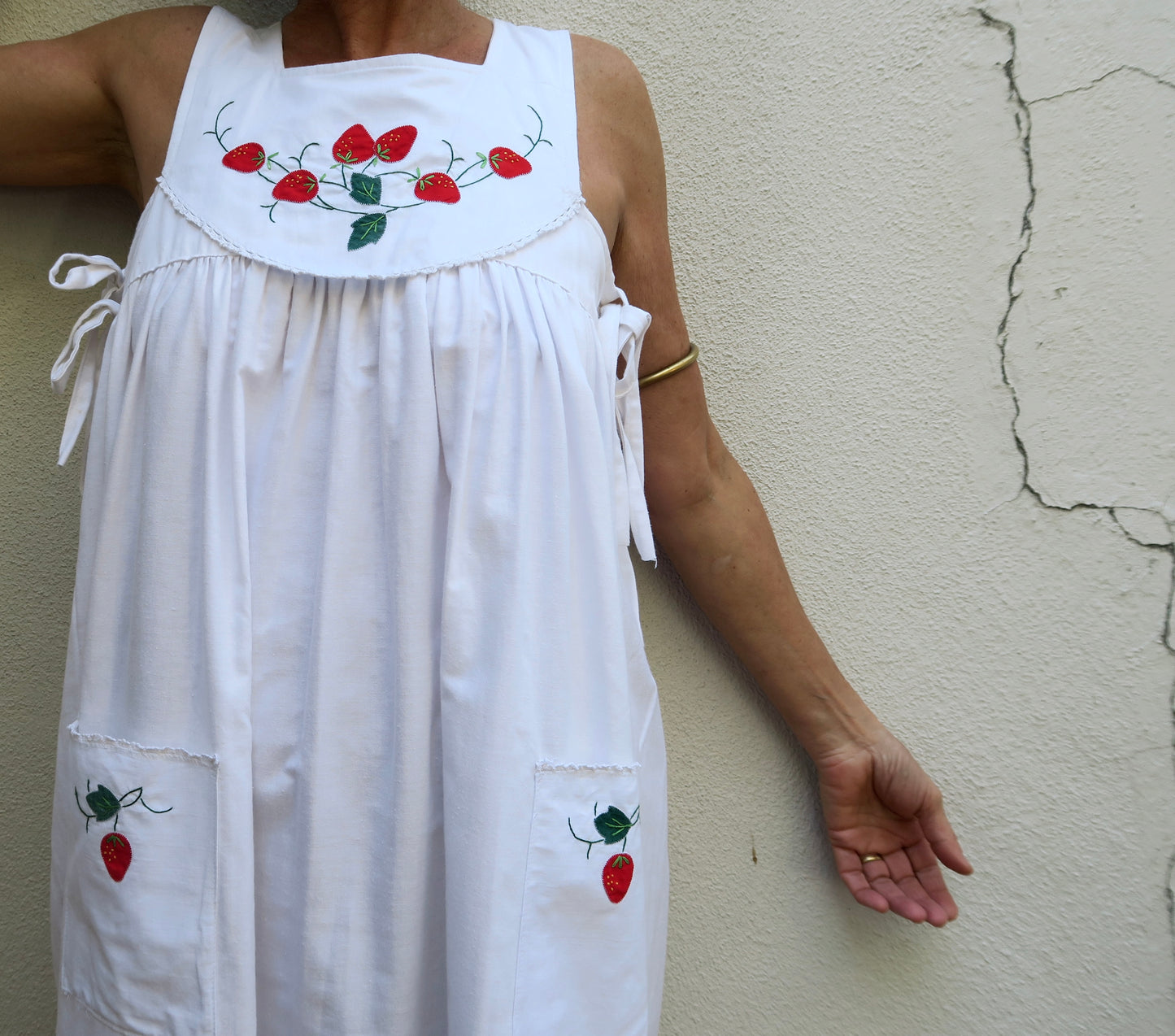 Strawberry Milkmaid Dress