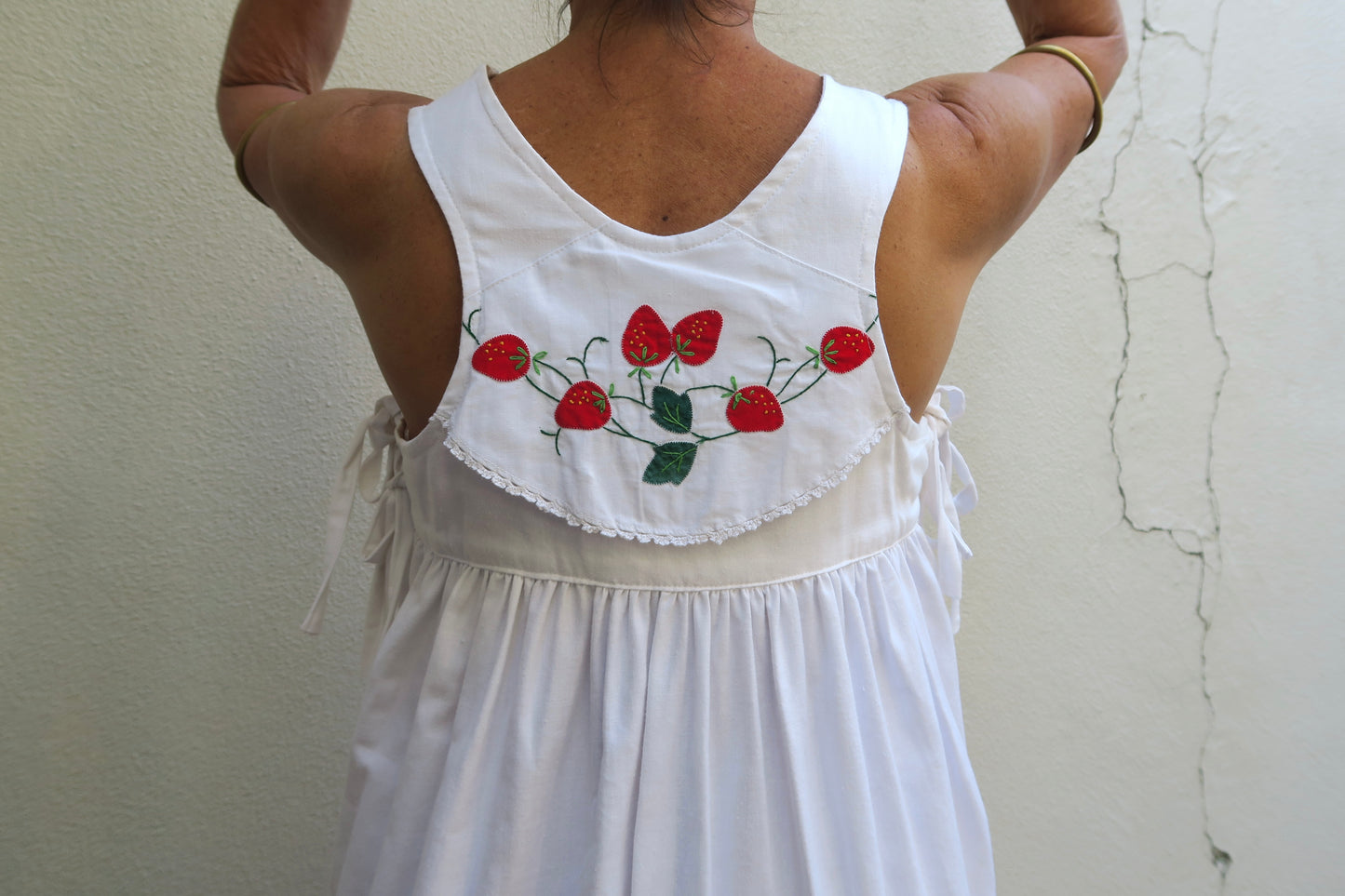 Strawberry Milkmaid Dress