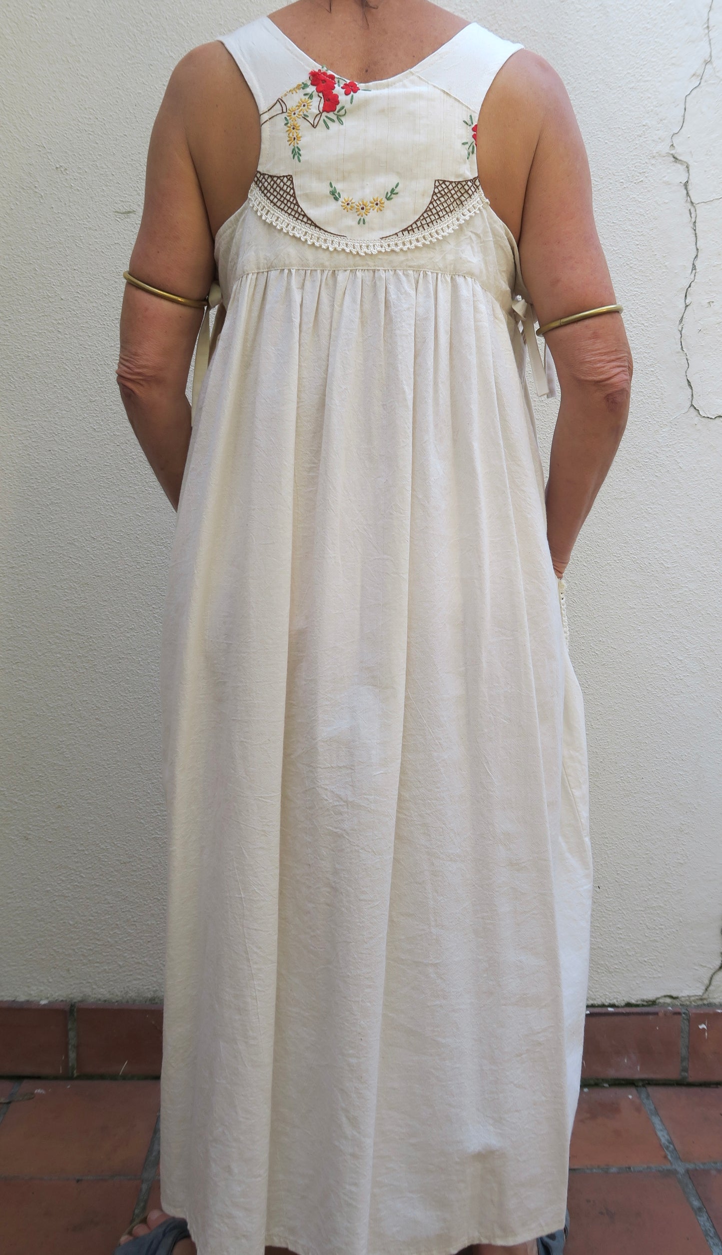 The Red & Yellow Flower Basket Milkmaid Dress