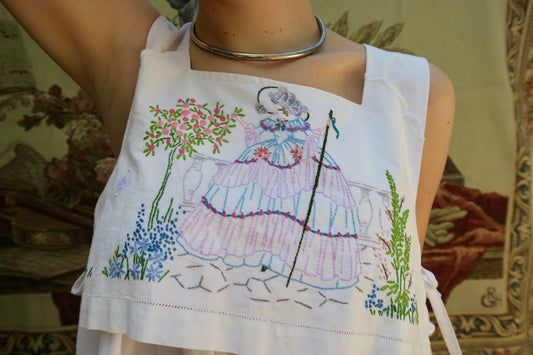 Shepherdess with rose bush Milkmaid Dress
