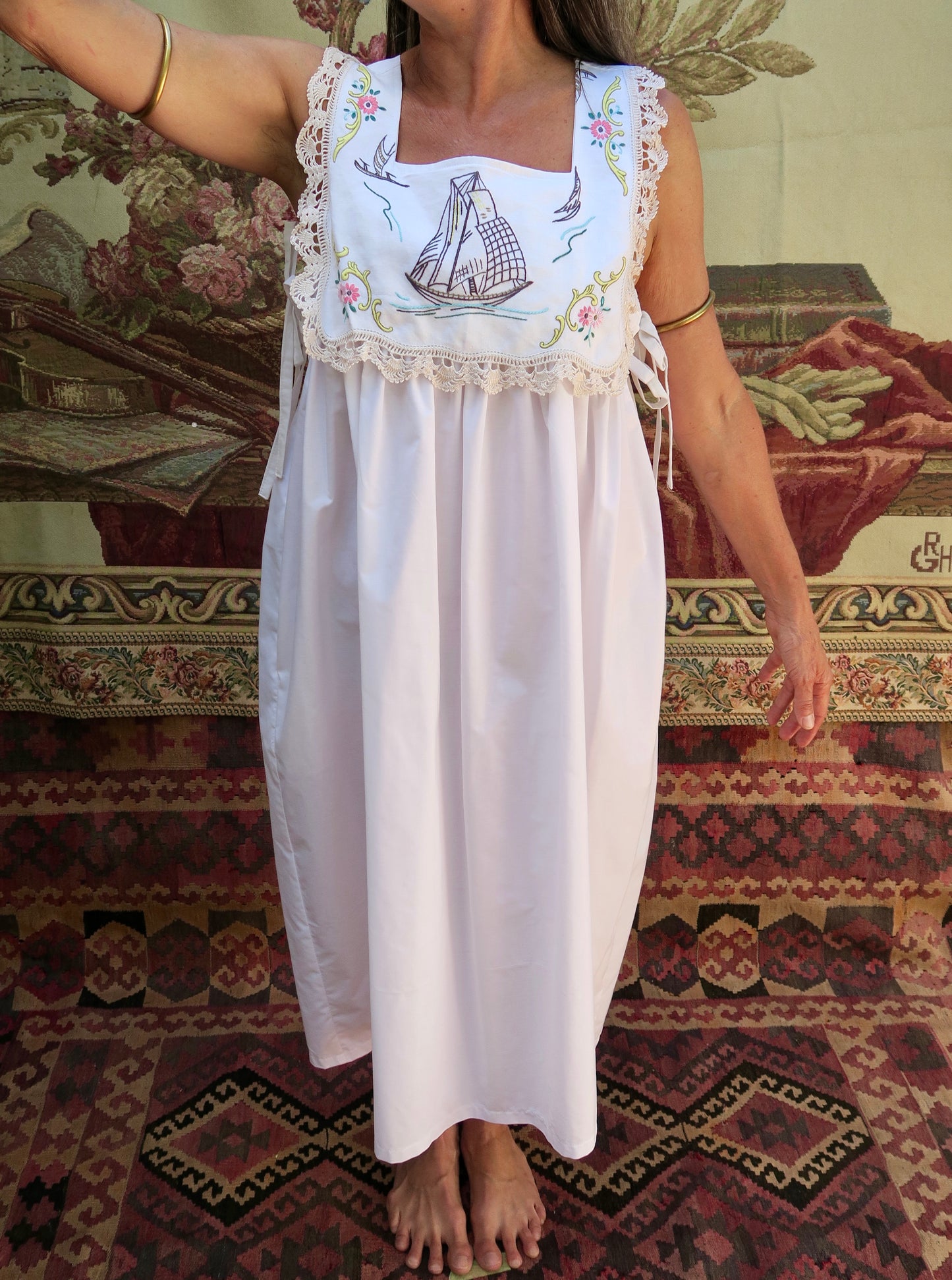 The Sailboat Milkmaid Dress