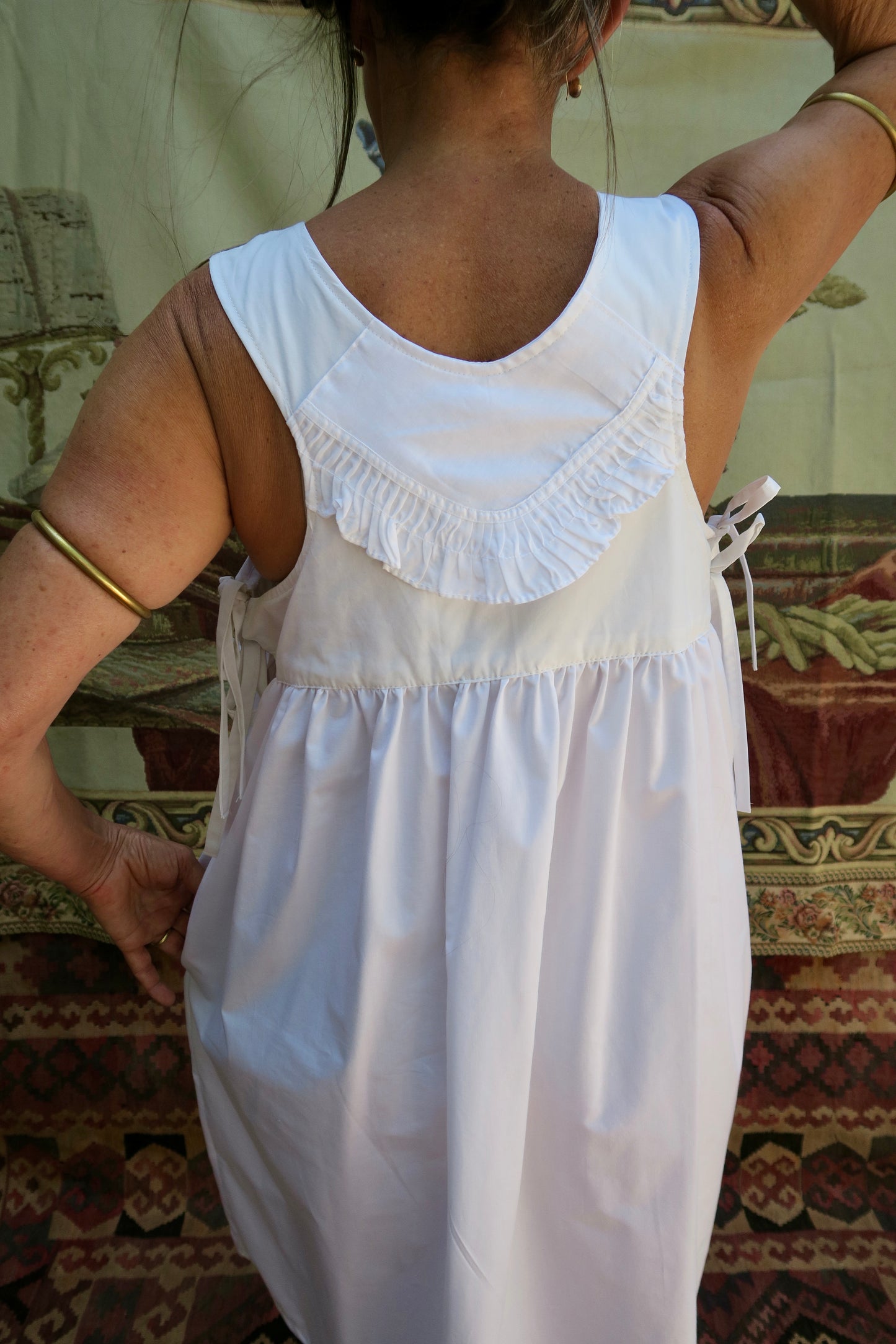 Bird, Blossom and Frills Milkmaid Dress