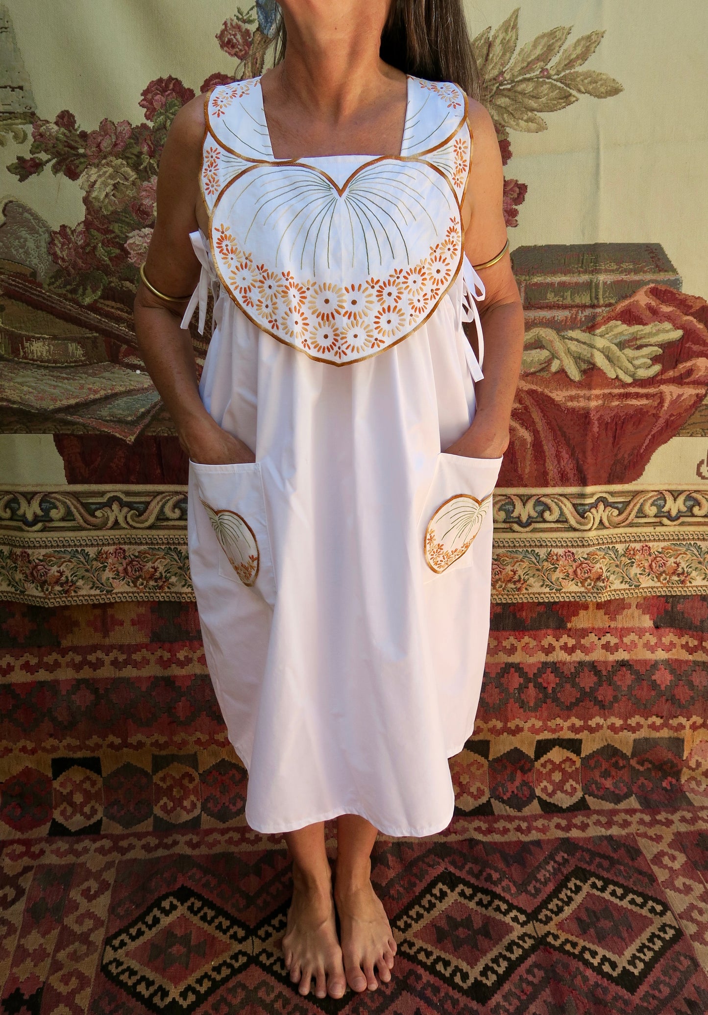 Belinda’s leaves Milkmaid Dress
