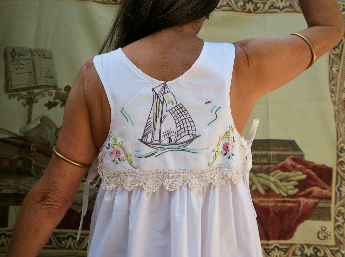 The Sailboat Milkmaid Dress