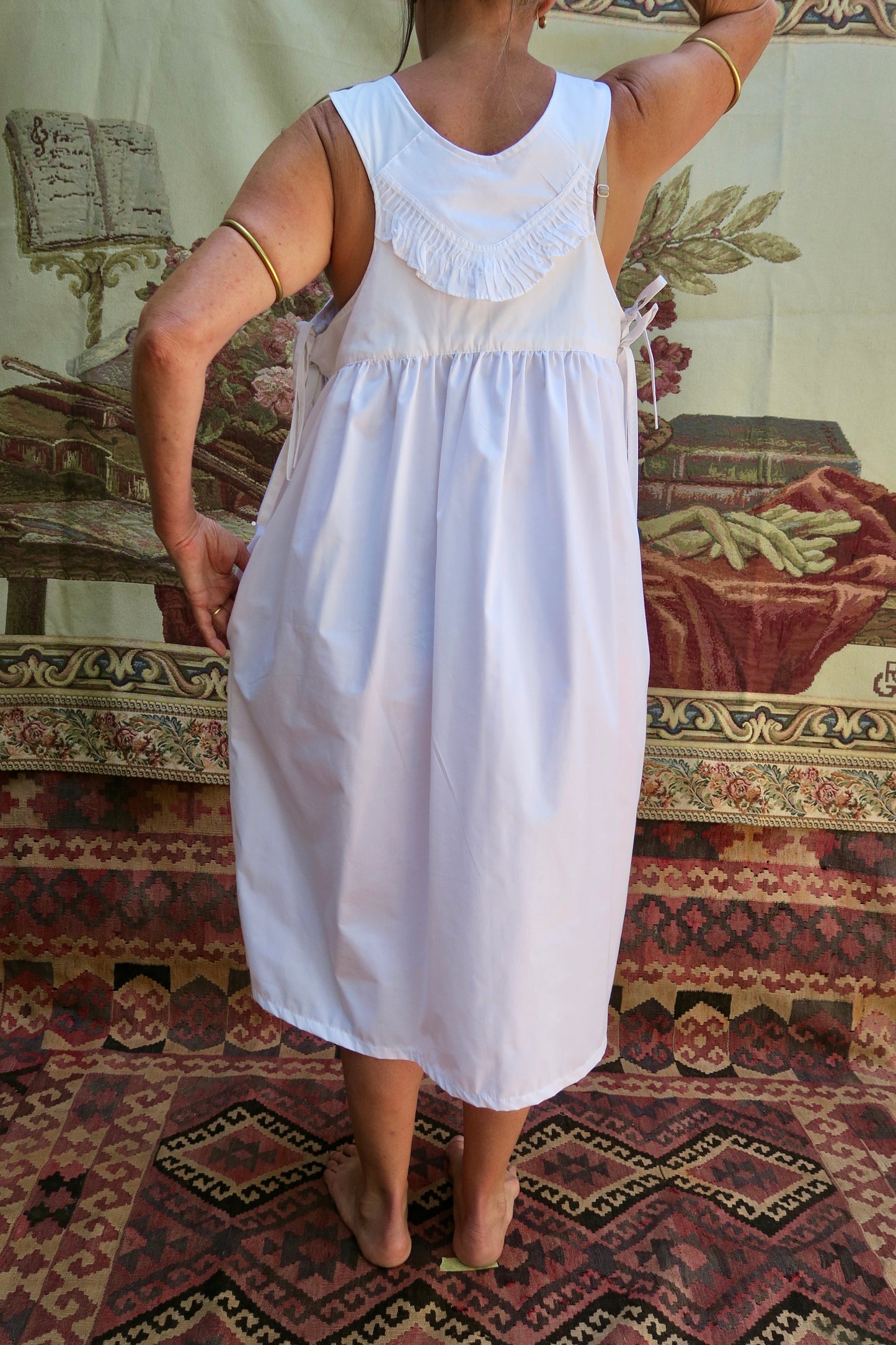 Bird, Blossom and Frills Milkmaid Dress
