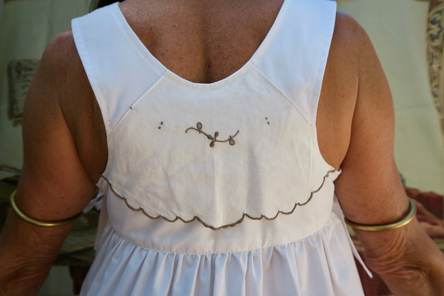 Blue Flower Pocket Milkmaid Dress