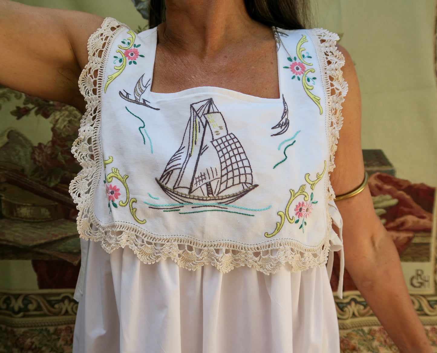The Sailboat Milkmaid Dress