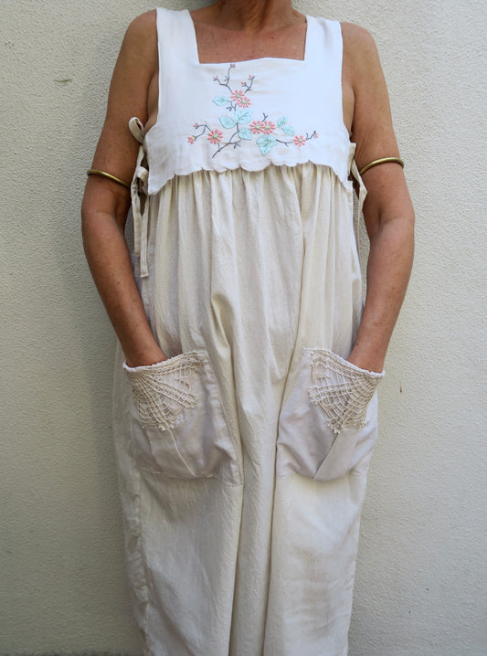 The Apricot Blossom Milkmaid Dress